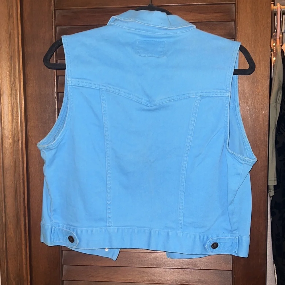 Blue denim vest - Picture 2 of 2